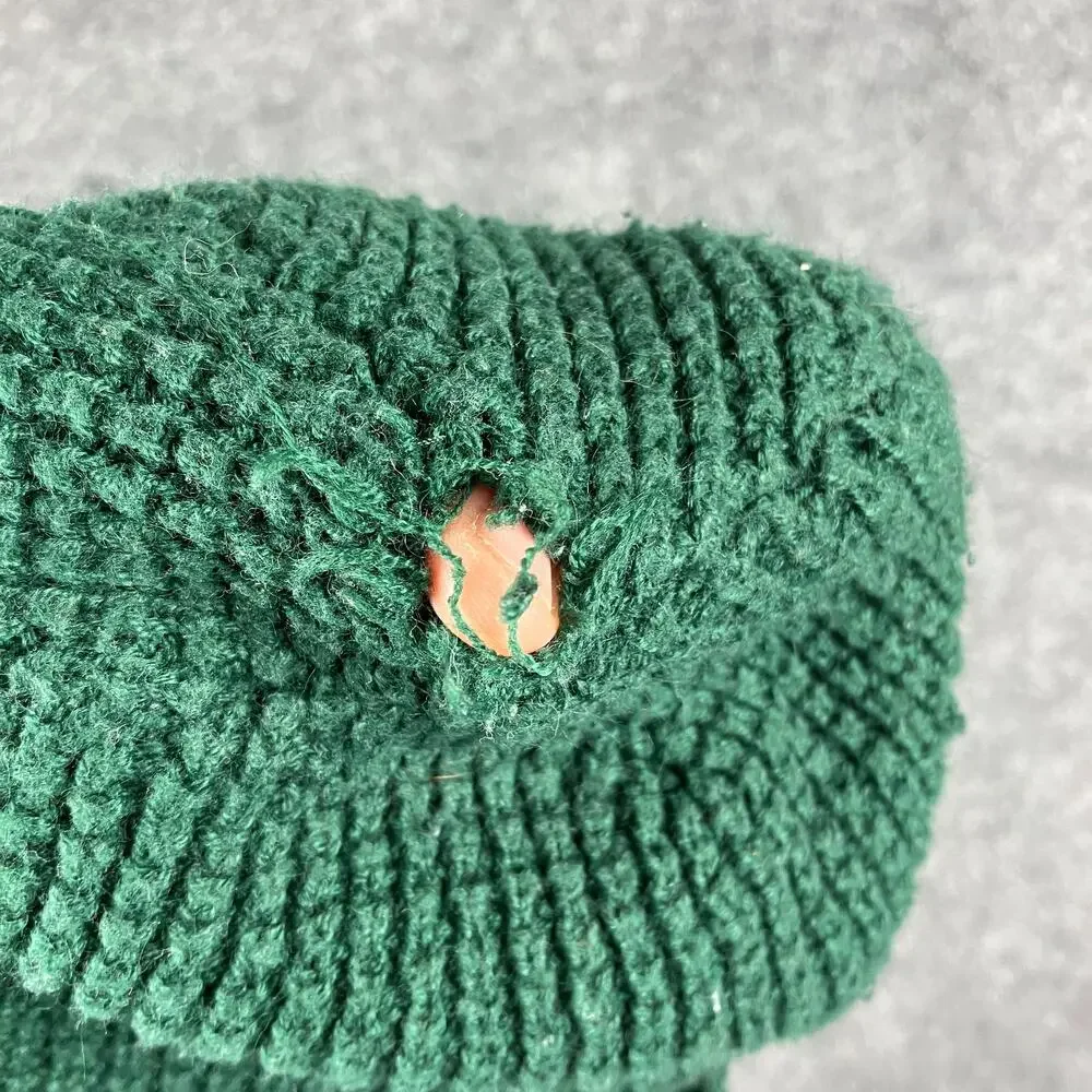 NFL Green Bay Packers Beanie OSFM‎ Green Knit Winter Hat Retro Team Logo